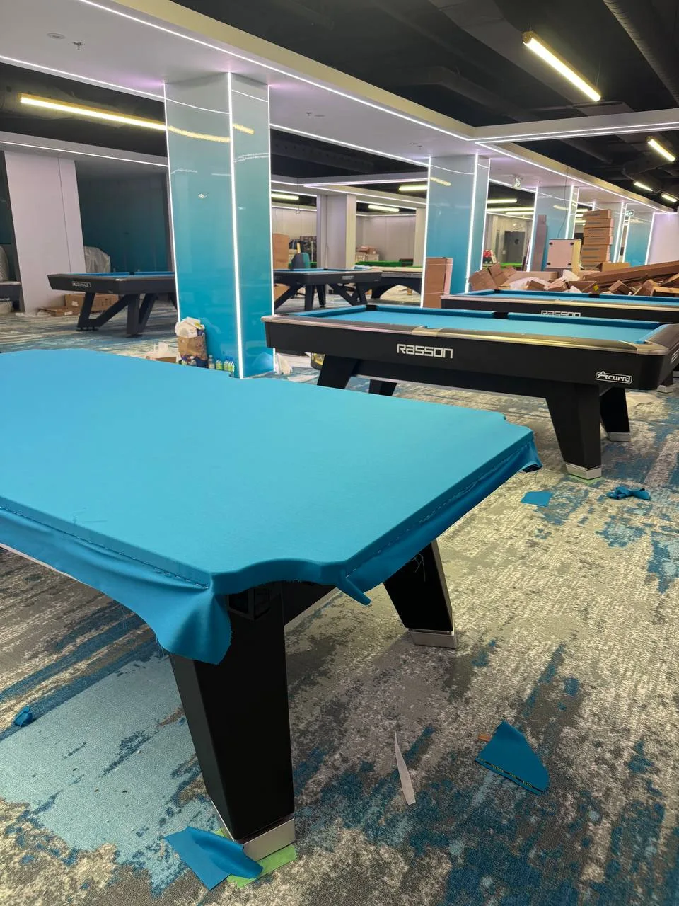 Pool table refelting